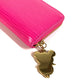 LOUIS VUITTON M14144 Japan-exclusive Epi Leather Zippy Coin Purse by Takashi Murakami. This wallet features a round zipper and is crafted from Epi leather. It's a cute pink design.