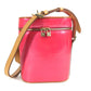 LOUIS VUITTON M91259 Monogram Vernis Sullivan Vertical Pochette Shoulder Bag in Monogram Vernis Canvas, Women's, Fuchsia Pink