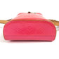 LOUIS VUITTON M91259 Monogram Vernis Sullivan Vertical Pochette Shoulder Bag in Monogram Vernis Canvas, Women's, Fuchsia Pink