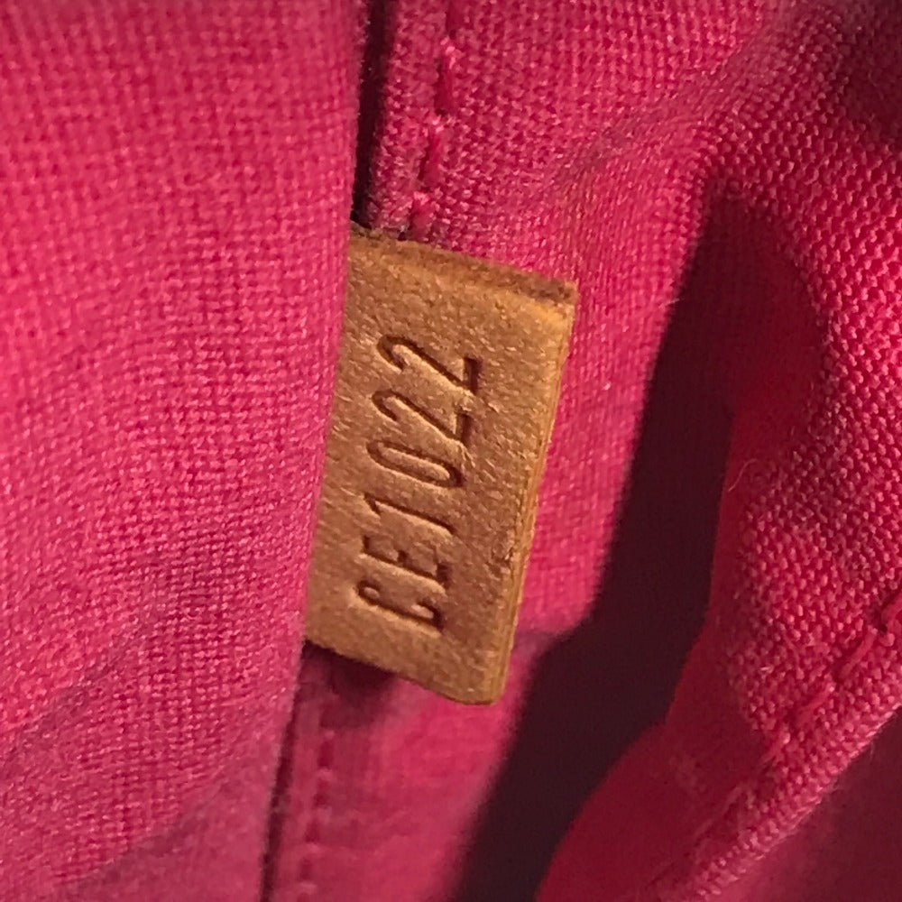 LOUIS VUITTON M91259 Monogram Vernis Sullivan Vertical Pochette Shoulder Bag in Monogram Vernis Canvas, Women's, Fuchsia Pink