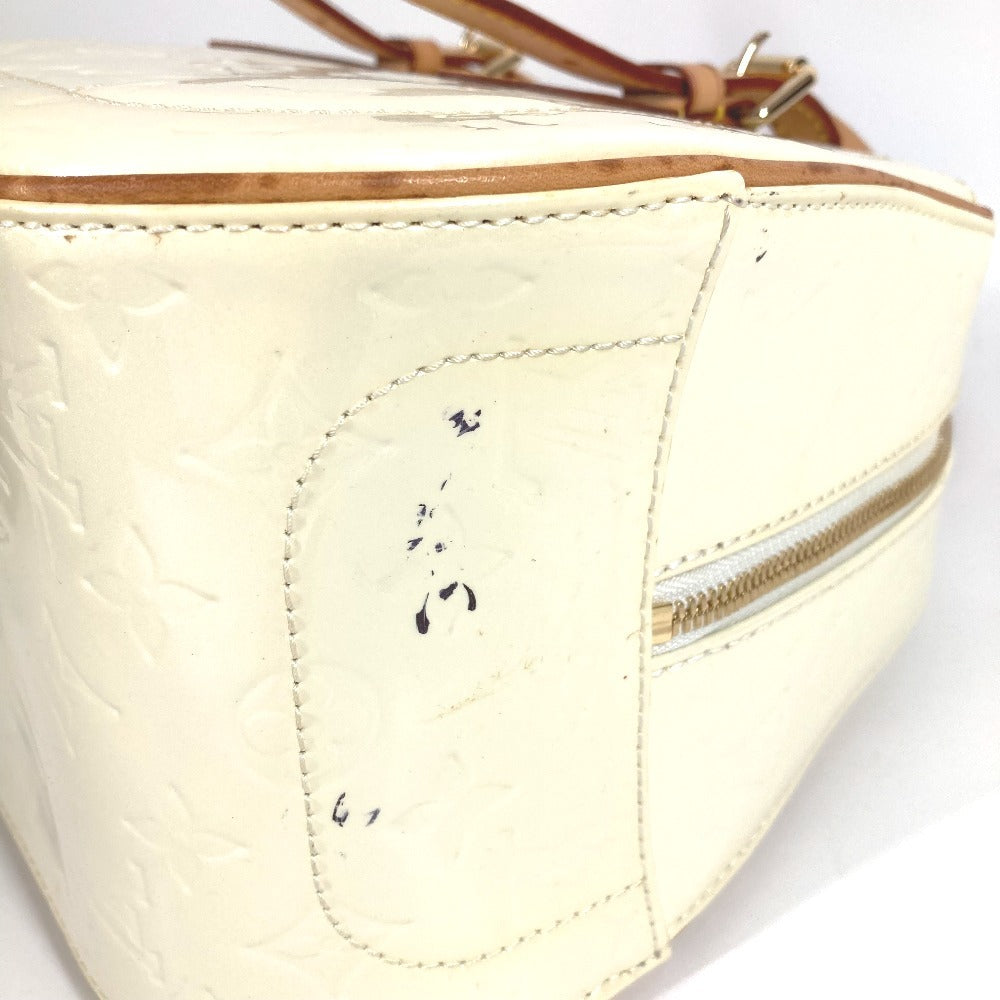 LOUIS VUITTON M93514 Monogram Vernis Summit Drive Tote Bag, Shoulder Bag, or Handbag in Monogram Vernis Canvas, Perle White