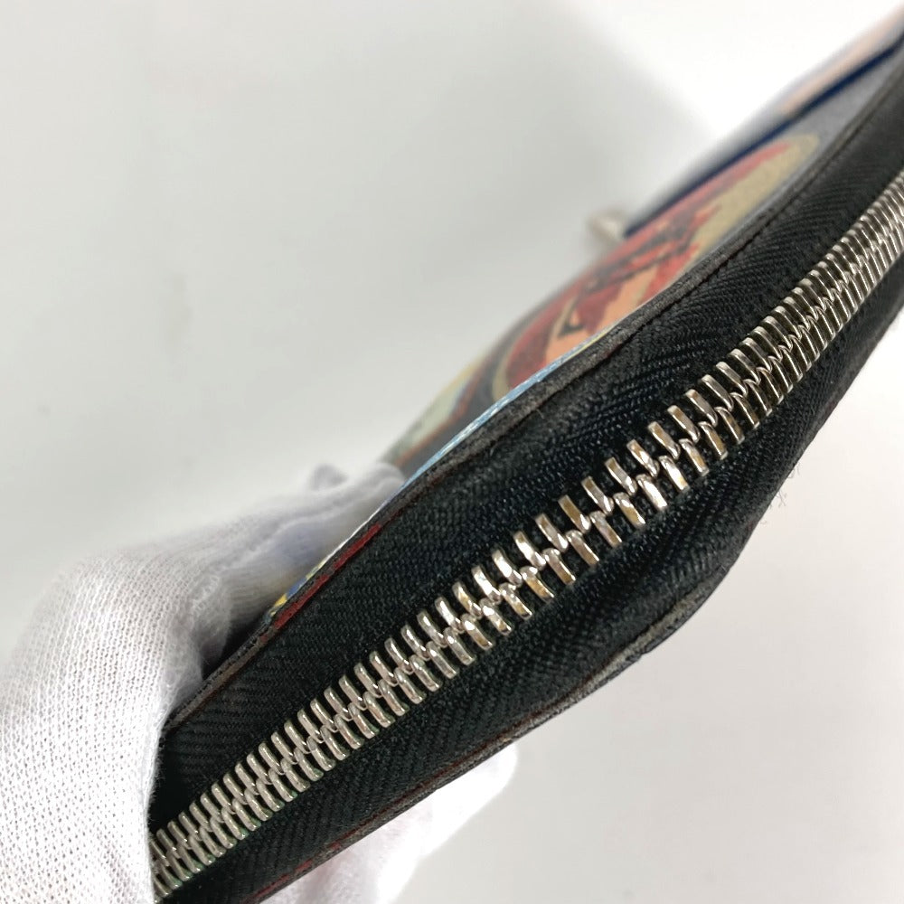 LOUIS VUITTON N60153 Damier Graphite Canvas Zippy Organizer NM Long Wallet with LV Alps Patch, Round Zipper, Unisex, Black