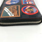 LOUIS VUITTON N60153 Damier Graphite Canvas Zippy Organizer NM Long Wallet with LV Alps Patch, Round Zipper, Unisex, Black