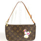 LOUIS VUITTON M51981 Monogram Panda Pochette Accessoires by Takashi Murakami. Accessory pouch, handbag, shoulder bag, Monogram canvas, women's, brown.