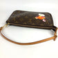 LOUIS VUITTON M51981 Monogram Panda Pochette Accessoires by Takashi Murakami. Accessory pouch, handbag, shoulder bag, Monogram canvas, women's, brown.