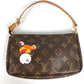 LOUIS VUITTON M51981 Monogram Panda Pochette Accessoires by Takashi Murakami. Accessory pouch, handbag, shoulder bag, Monogram canvas, women's, brown.