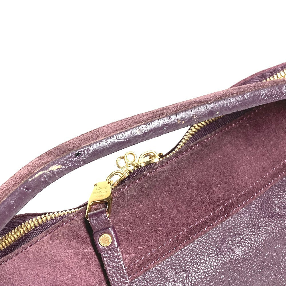 LOUIS VUITTON M40583 Monogram Empreinte Oda Shoes PM Shoulder Tote Bag in Monogram Empreinte Leather, Purple.