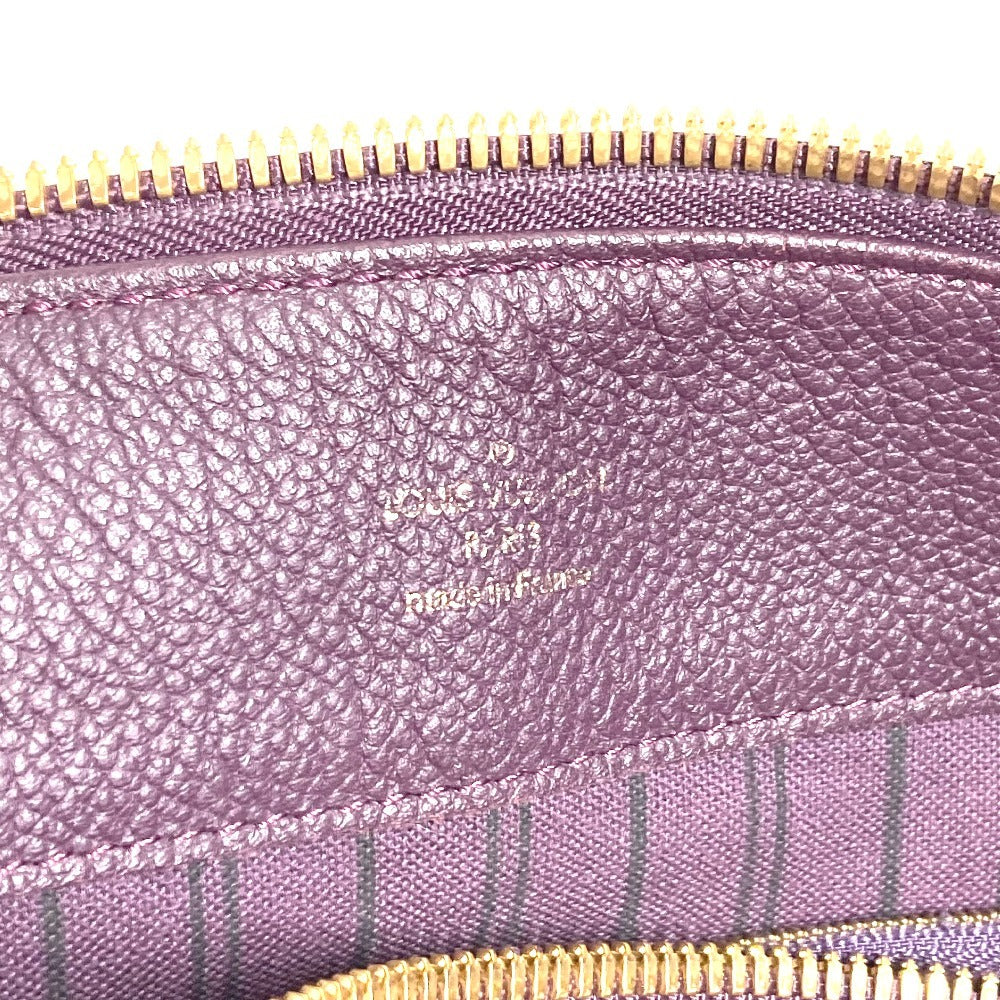 LOUIS VUITTON M40583 Monogram Empreinte Oda Shoes PM Shoulder Tote Bag in Monogram Empreinte Leather, Purple.
