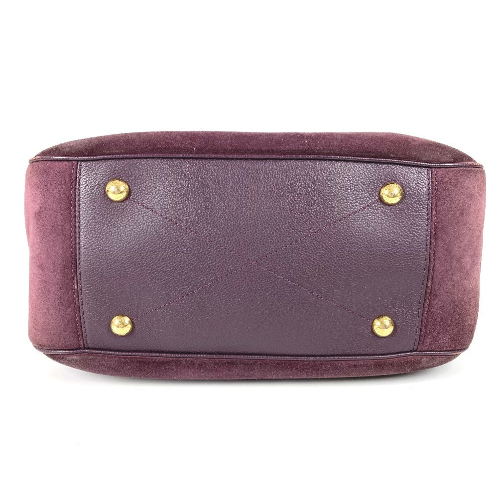 LOUIS VUITTON M40583 Monogram Empreinte Oda Shoes PM Shoulder Tote Bag in Monogram Empreinte Leather, Purple.