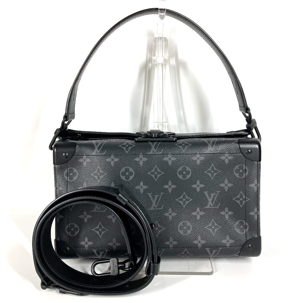 LOUIS VUITTON M11744 Monogram Eclipse Soul Trunk EW 3-Way Bag, Handbag, Clutch Bag, Crossbody Bag, Shoulder Bag, Monogram Eclipse Canvas, Unisex, Black