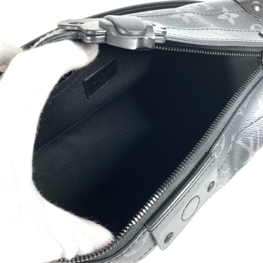 LOUIS VUITTON M11744 Monogram Eclipse Soul Trunk EW 3-Way Bag, Handbag, Clutch Bag, Crossbody Bag, Shoulder Bag, Monogram Eclipse Canvas, Unisex, Black
