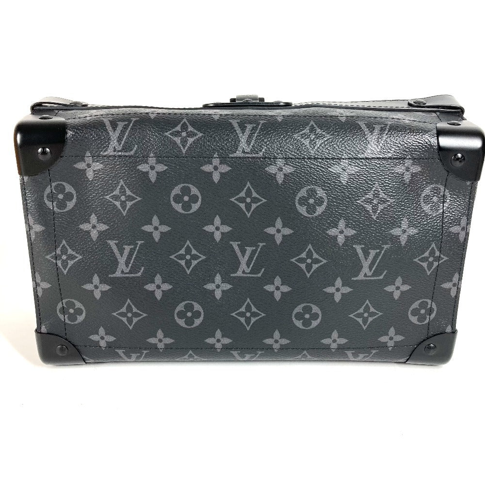 LOUIS VUITTON M11744 Monogram Eclipse Soul Trunk EW 3-Way Bag, Handbag, Clutch Bag, Crossbody Bag, Shoulder Bag, Monogram Eclipse Canvas, Unisex, Black