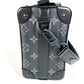 LOUIS VUITTON M11744 Monogram Eclipse Soul Trunk EW 3-Way Bag, Handbag, Clutch Bag, Crossbody Bag, Shoulder Bag, Monogram Eclipse Canvas, Unisex, Black