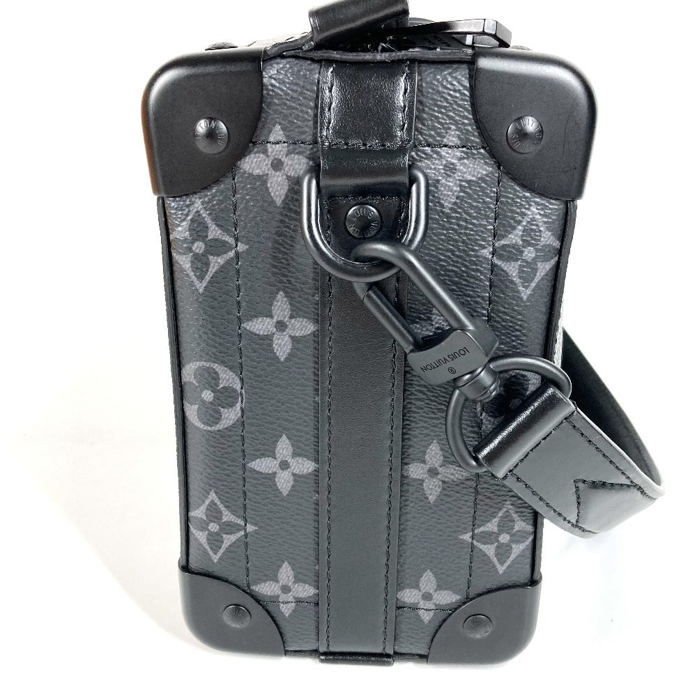 LOUIS VUITTON M11744 Monogram Eclipse Soul Trunk EW 3-Way Bag, Handbag, Clutch Bag, Crossbody Bag, Shoulder Bag, Monogram Eclipse Canvas, Unisex, Black