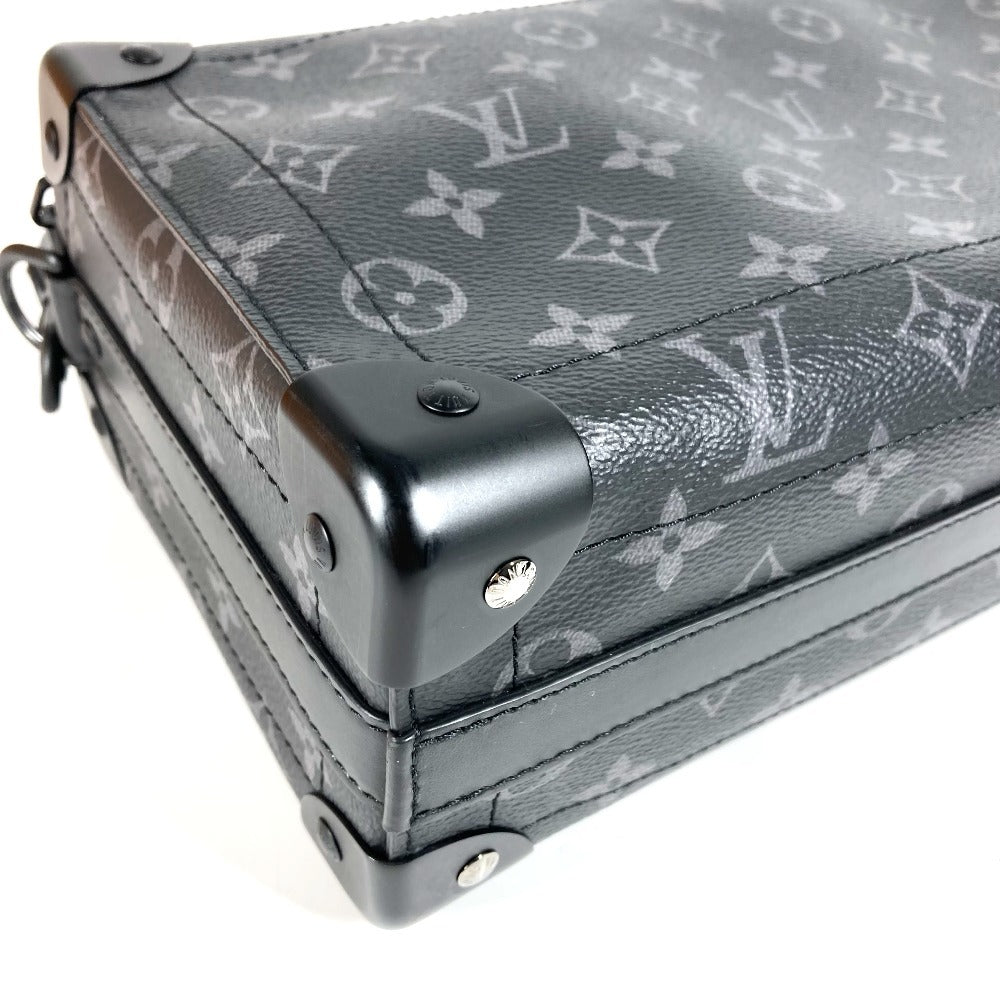 LOUIS VUITTON M11744 Monogram Eclipse Soul Trunk EW 3-Way Bag, Handbag, Clutch Bag, Crossbody Bag, Shoulder Bag, Monogram Eclipse Canvas, Unisex, Black