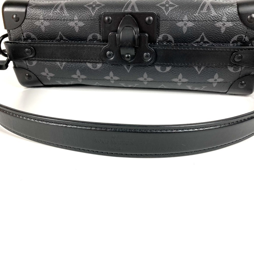 LOUIS VUITTON M11744 Monogram Eclipse Soul Trunk EW 3-Way Bag, Handbag, Clutch Bag, Crossbody Bag, Shoulder Bag, Monogram Eclipse Canvas, Unisex, Black