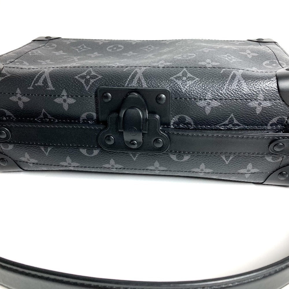 LOUIS VUITTON M11744 Monogram Eclipse Soul Trunk EW 3-Way Bag, Handbag, Clutch Bag, Crossbody Bag, Shoulder Bag, Monogram Eclipse Canvas, Unisex, Black