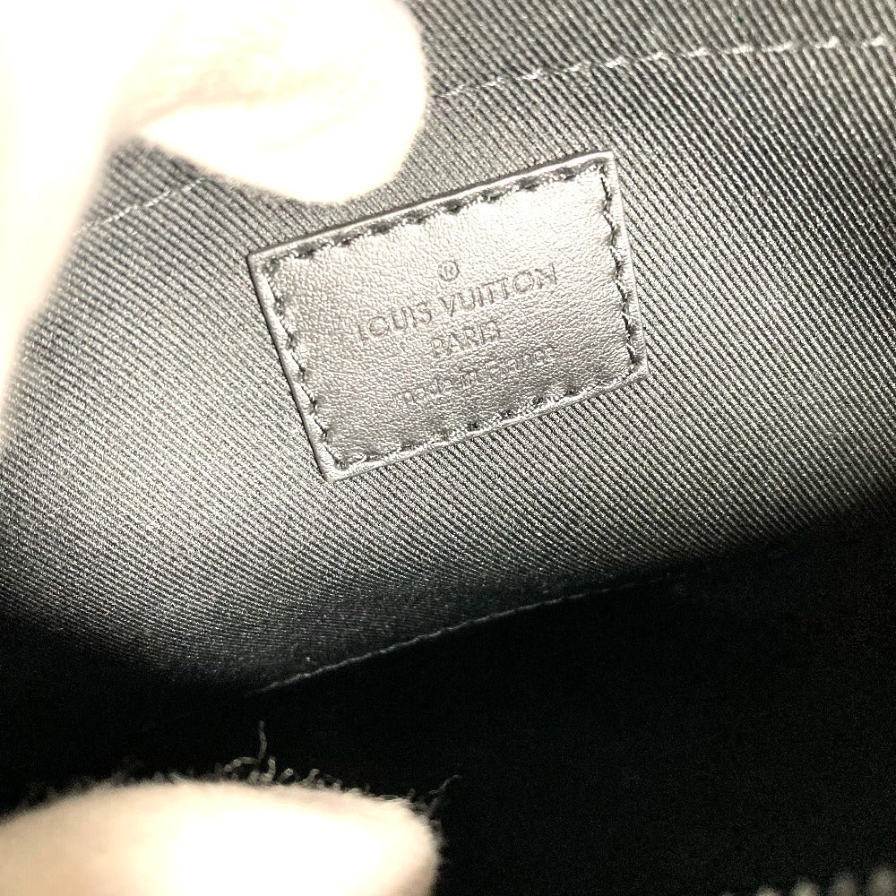 LOUIS VUITTON M11744 Monogram Eclipse Soul Trunk EW 3-Way Bag, Handbag, Clutch Bag, Crossbody Bag, Shoulder Bag, Monogram Eclipse Canvas, Unisex, Black