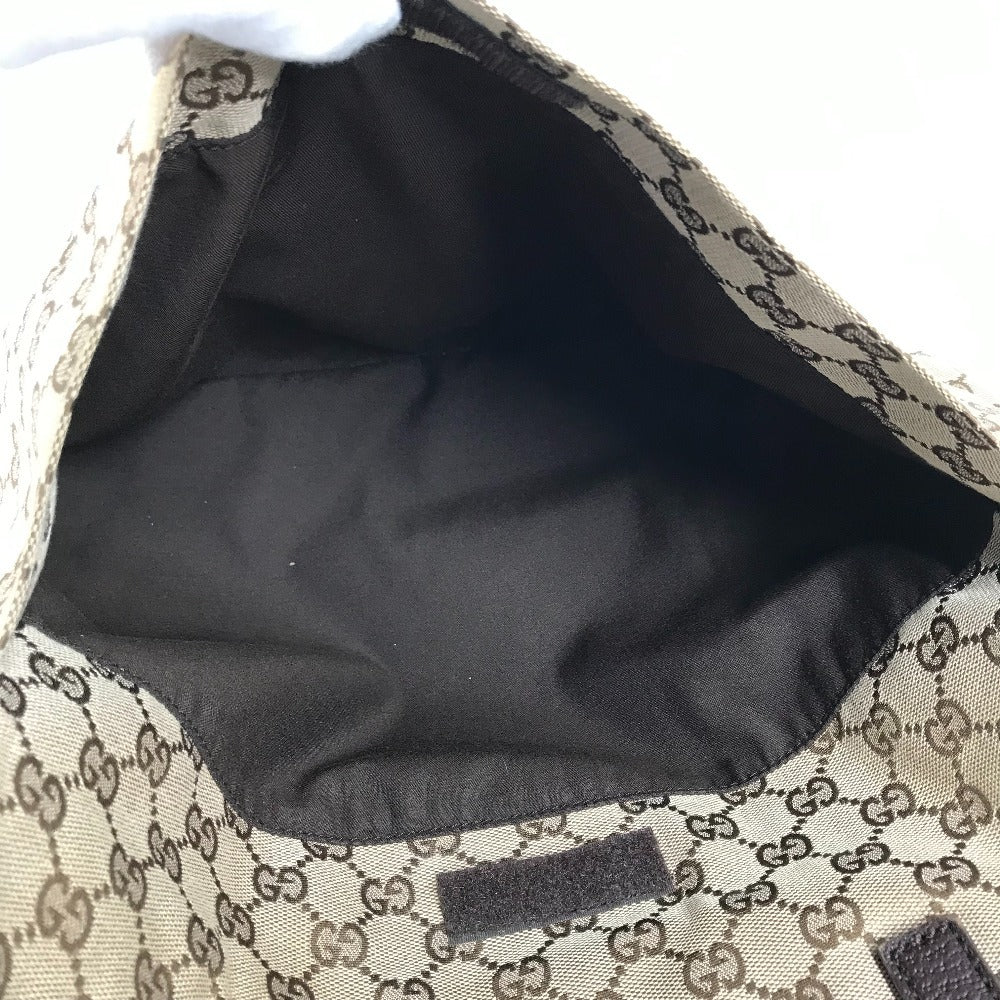 GUCCI 152601 GG Logo Vertical Tote Bag, Shoulder Bag, GG Canvas/Leather, Unisex, Beige