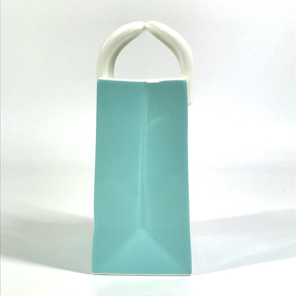 TIFFANY &amp; Co. Shopping Bag-Shaped Logo Organizer, Ceramic, Unisex, Blue