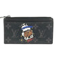 LOUIS VUITTON M80932 Monogram Eclipse Coin and Card Holder, Card Case, Compact Wallet, Coin Purse, Wallet, Coin Case, Monogram Eclipse Canvas, Unisex, Black