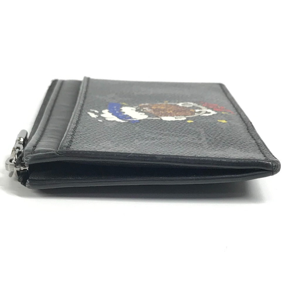 LOUIS VUITTON M80932 Monogram Eclipse Coin and Card Holder, Card Case, Compact Wallet, Coin Purse, Wallet, Coin Case, Monogram Eclipse Canvas, Unisex, Black