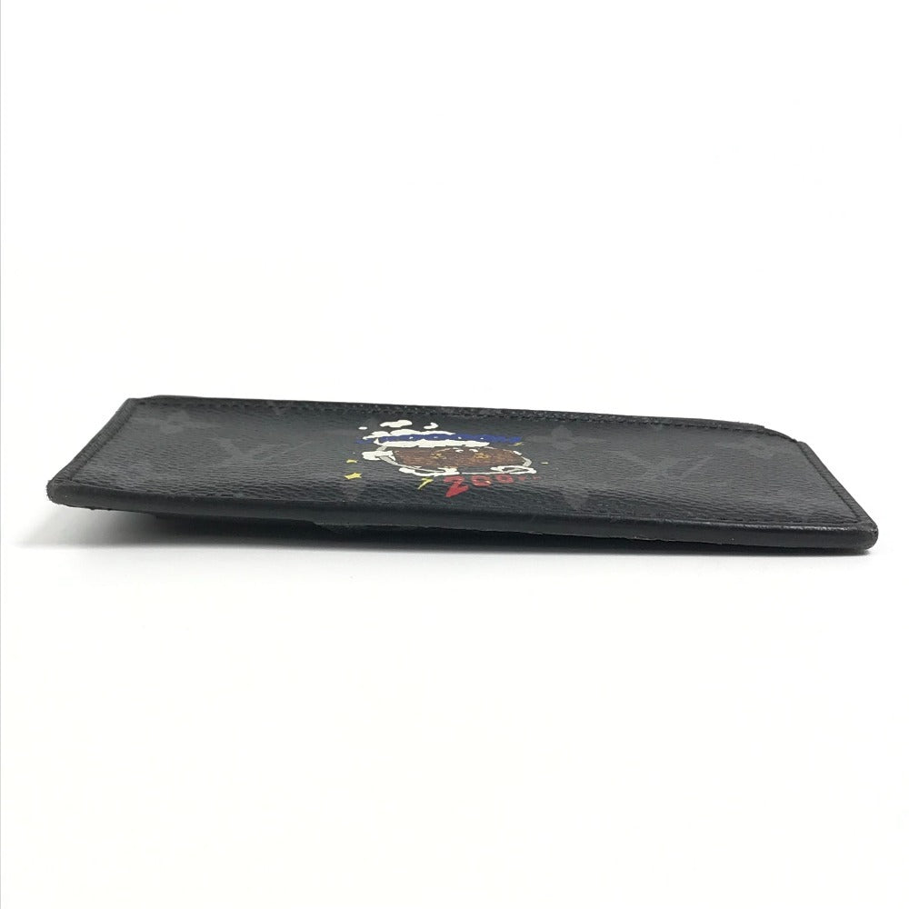 LOUIS VUITTON M80932 Monogram Eclipse Coin and Card Holder, Card Case, Compact Wallet, Coin Purse, Wallet, Coin Case, Monogram Eclipse Canvas, Unisex, Black