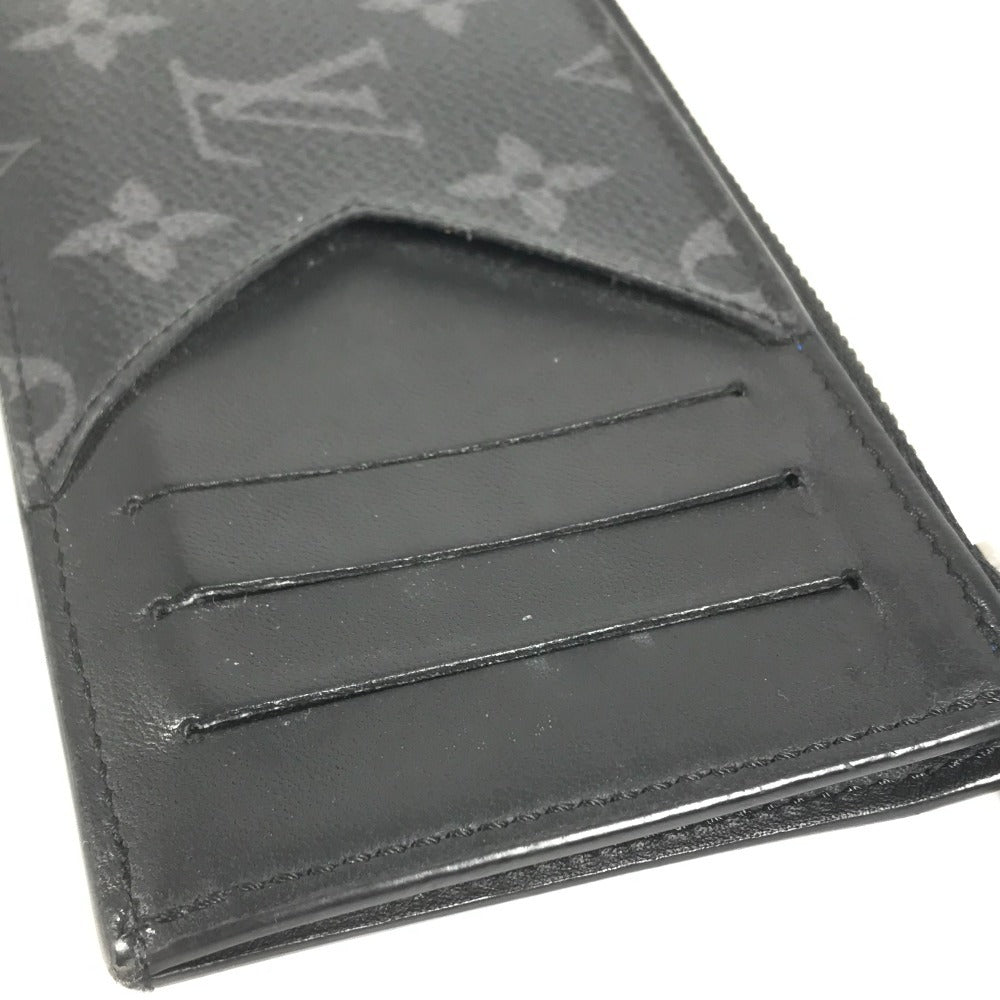 LOUIS VUITTON M80932 Monogram Eclipse Coin and Card Holder, Card Case, Compact Wallet, Coin Purse, Wallet, Coin Case, Monogram Eclipse Canvas, Unisex, Black