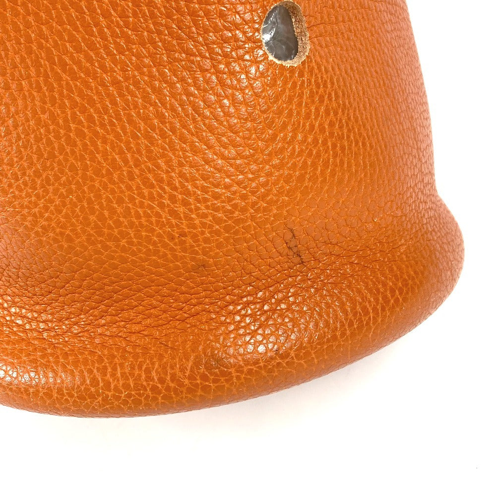 HERMES 肩掛け ハンドバッグ マンジョワールMM マンジョワール MM バケツ型 ロープハンドル カバン ショルダーバッグ トリヨンクレマンス レディース オレンジ