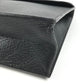 HERMES Sac A Depeche Pouch, Clutch Bag, Leather, Unisex, Black