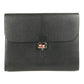HERMES Sac A Depeche Pouch, Clutch Bag, Leather, Unisex, Black