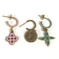 LOUIS VUITTON M66074 ロゴ ブークル ドレイユ ルーピング チャーム モノグラム ピアス 3個セット アクセサリー 3つセット ピアス メタル ユニセックス ゴールド