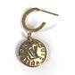 LOUIS VUITTON M66074 ロゴ ブークル ドレイユ ルーピング チャーム モノグラム ピアス 3個セット アクセサリー 3つセット ピアス メタル ユニセックス ゴールド