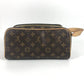 LOUIS VUITTON M44494 Monogram Dopp Kit Clutch Bag/Pouch/Second Bag in Monogram Canvas, Unisex, Brown