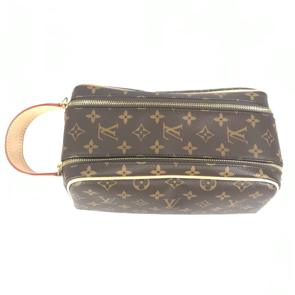 LOUIS VUITTON M44494 Monogram Dopp Kit Clutch Bag/Pouch/Second Bag in Monogram Canvas, Unisex, Brown