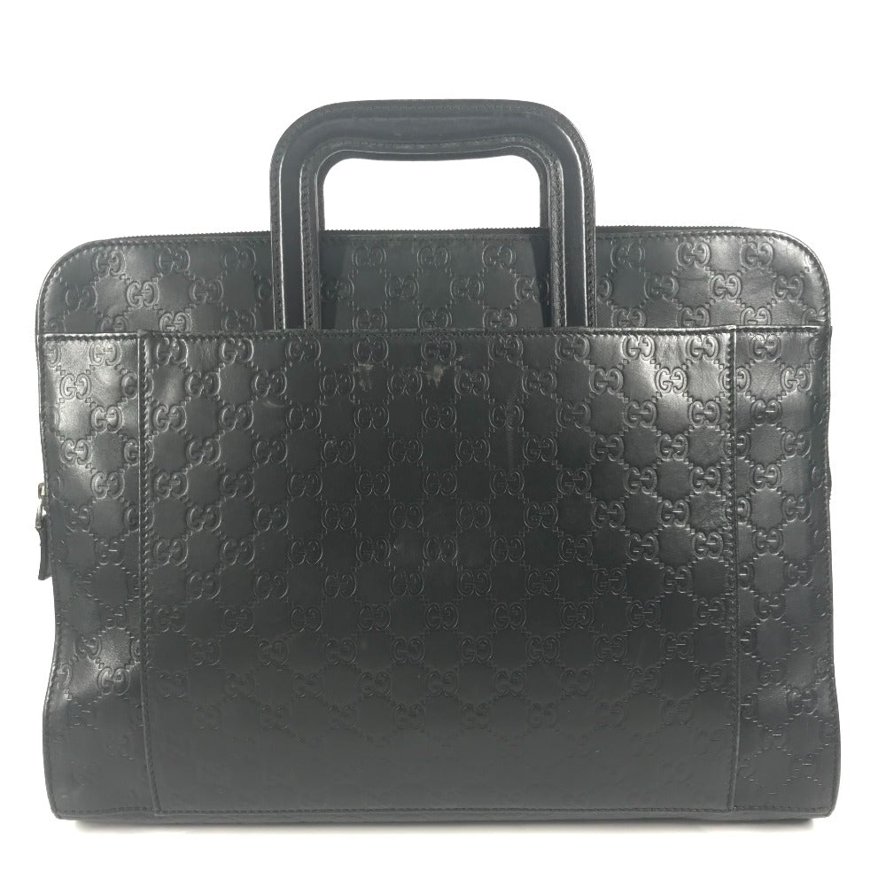 GUCCI 152604 Handbag, Document Bag, Guccissima GG Logo Business Bag, Tote Bag, Briefcase, Shimmer Leather, Men's, Black