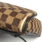 LOUIS VUITTON M92130 Damier Sauvage Gazelle Shoulder Bag, Crossbody Pochette, Flap, Pony/Leather, Brown Ebene Leather, Women's