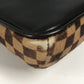 LOUIS VUITTON M92130 Damier Sauvage Gazelle Shoulder Bag, Crossbody Pochette, Flap, Pony/Leather, Brown Ebene Leather, Women's