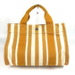 HERMES Cannes PM Tote Bag with Border Pouch, Canvas Handbag, Women's, Yellow