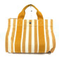 HERMES Cannes PM Tote Bag with Border Pouch, Canvas Handbag, Women's, Yellow