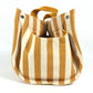 HERMES Cannes PM Tote Bag with Border Pouch, Canvas Handbag, Women's, Yellow