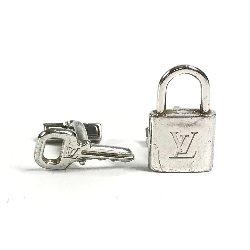 LOUIS VUITTON M64600 Damier Case with Button de Manchette Cadena et Clés Cufflinks, Men's Silver, AG925