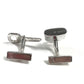 LOUIS VUITTON M64600 Damier Case with Button de Manchette Cadena et Clés Cufflinks, Men's Silver, AG925