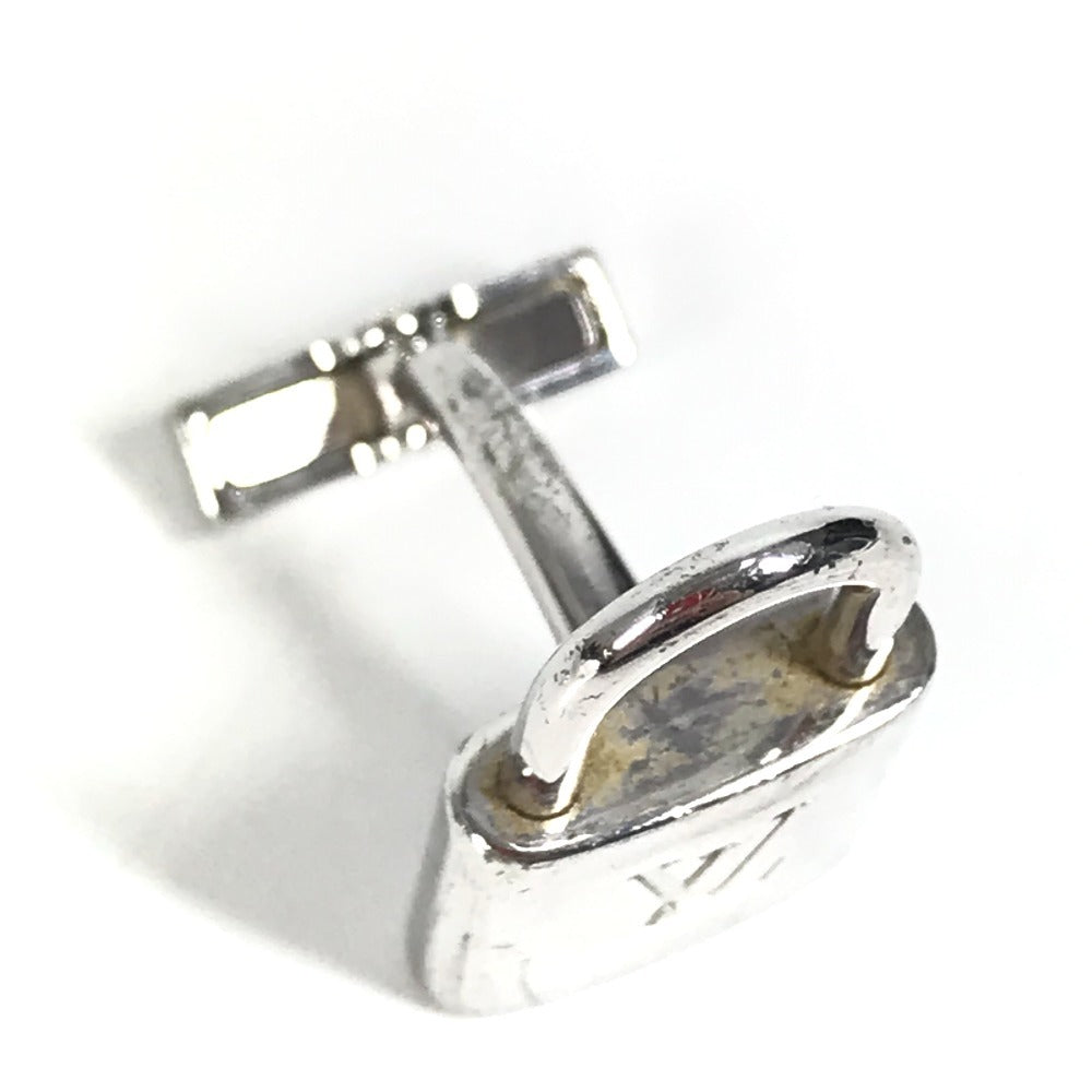 LOUIS VUITTON M64600 Damier Case with Button de Manchette Cadena et Clés Cufflinks, Men's Silver, AG925