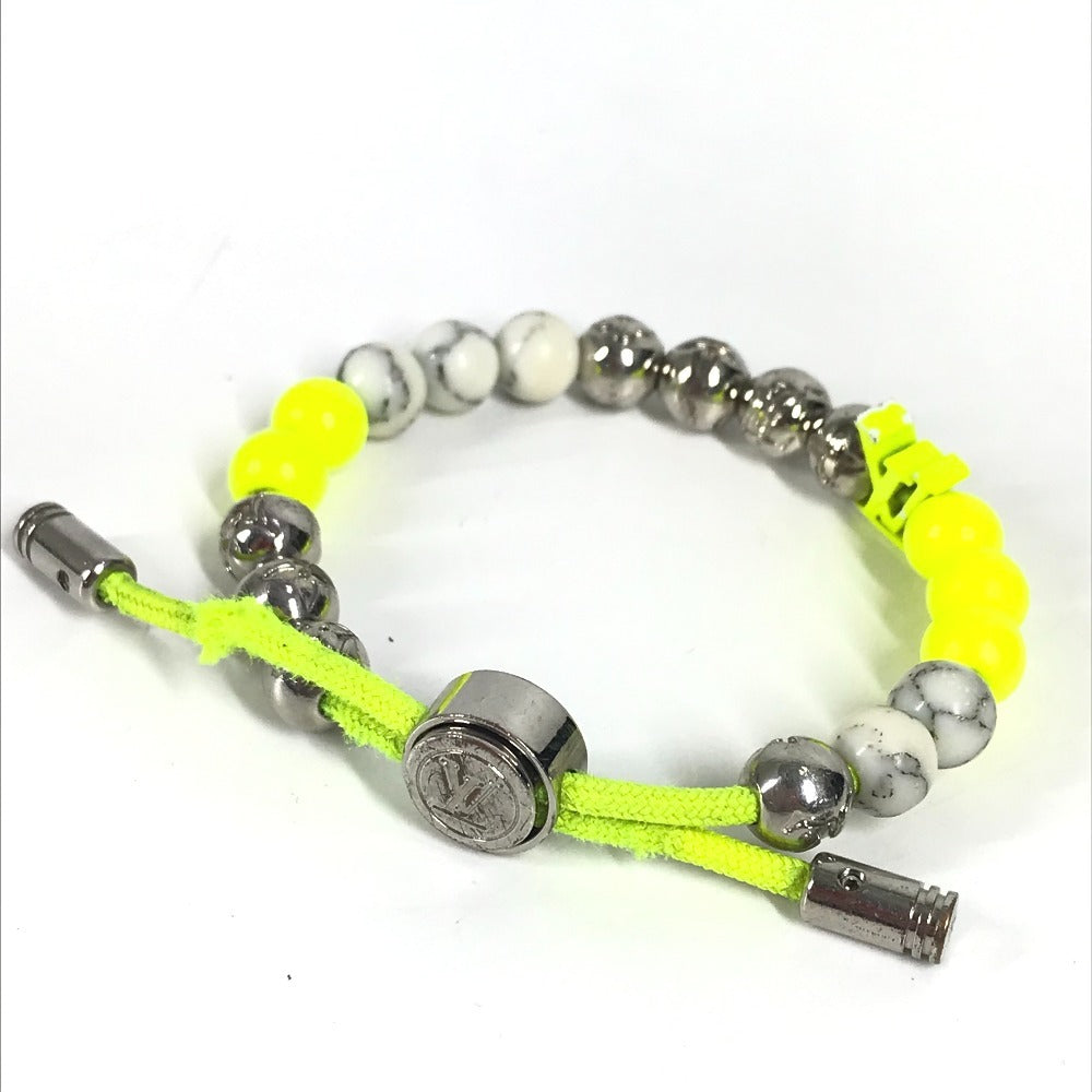 LOUIS VUITTON M00510 ブラスレ モノグラム ビーズ バングル アクセサリー ブレスレット メタル レディース イエロー