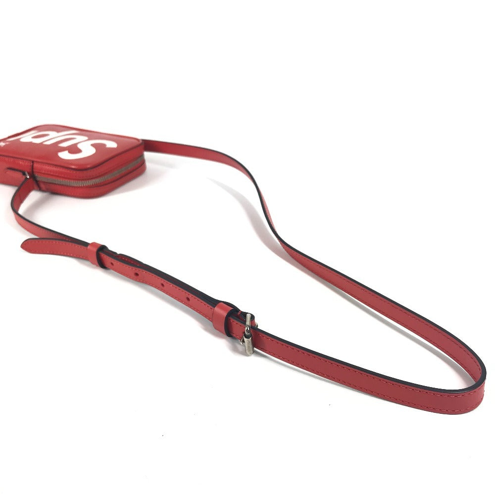 LOUIS VUITTON M53434 Epi Supreme Collaboration Danube PPM Bag, Crossbody Pochette Shoulder Bag, Epi Leather, Unisex, Red