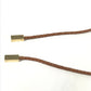 LOUIS VUITTON M67302 Santur VVN Tresse Braided Leather Belt, Women's, Brown