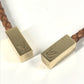 LOUIS VUITTON M67302 Santur VVN Tresse Braided Leather Belt, Women's, Brown