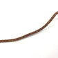 LOUIS VUITTON M67302 Santur VVN Tresse Braided Leather Belt, Women's, Brown