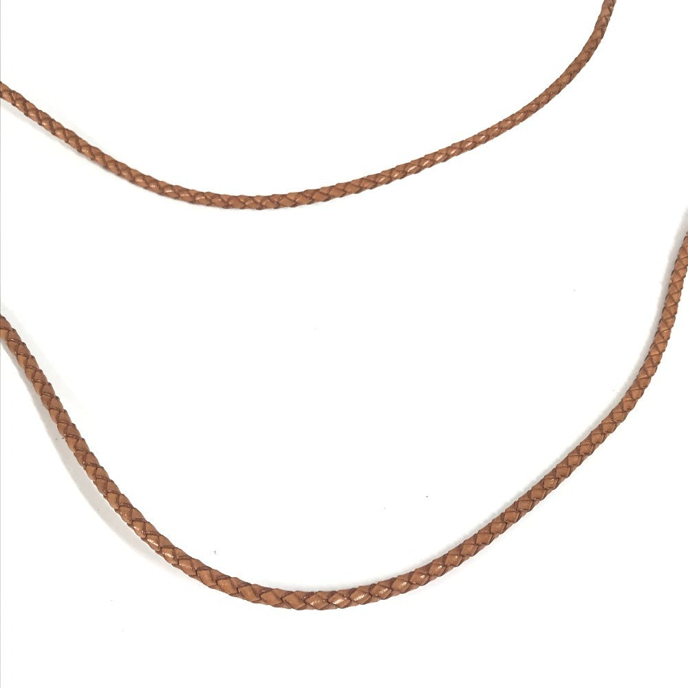 LOUIS VUITTON M67302 Santur VVN Tresse Braided Leather Belt, Women's, Brown